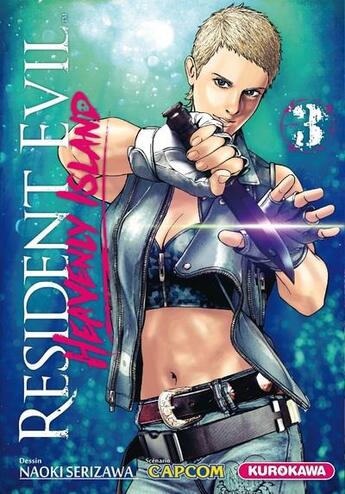 Couverture du livre « Resident Evil - Heavenly Island T.3 » de Naoki Serizawa et Capcom aux éditions Kurokawa