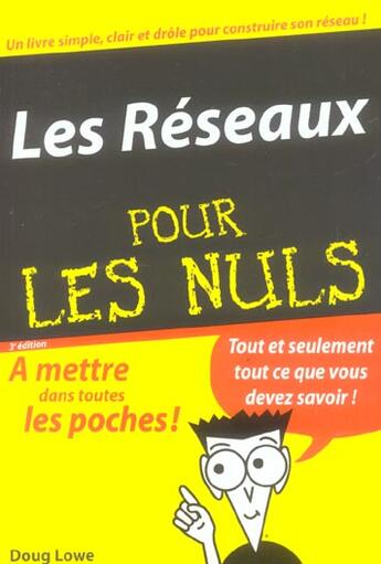 Couverture du livre « Les reseaux (3e édition) » de Doug Lowe aux éditions First Interactive