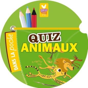 Couverture du livre « Quiz animaux » de  aux éditions Deux Coqs D'or