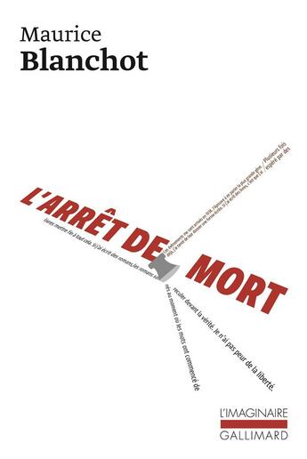 Couverture du livre « L'arrêt de mort » de Maurice Blanchot aux éditions Gallimard