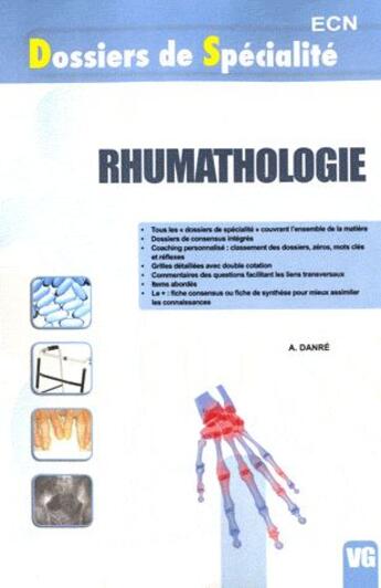 Couverture du livre « Dsp rhumathologie » de Danre A. aux éditions Vernazobres Grego