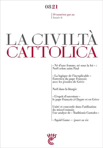 Couverture du livre « La civilta cattolica 0821 » de Sj Antonio Spadaro aux éditions Parole Et Silence