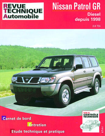 Couverture du livre « Nissan patrol gr - diesel depuis 1998 » de Etai aux éditions Etai