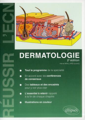 Couverture du livre « Dermatologie - 2e edition » de Herve Maillard aux éditions Ellipses