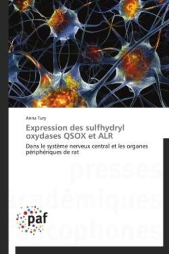 Couverture du livre « Expression des sulfhydryl oxydases qsox et alr » de Tury-A aux éditions Presses Academiques Francophones