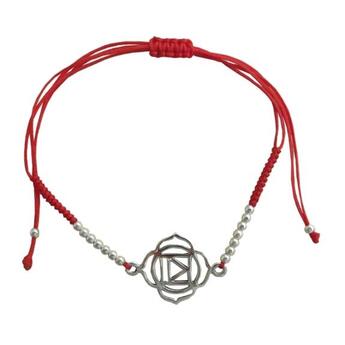 Couverture du livre « Bracelet cordon ajustable en coton - chakra muladhara » de  aux éditions Dg-exodif