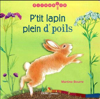 Couverture du livre « P'tit lapin plein d'poils » de Martine Bourre aux éditions Didier Jeunesse