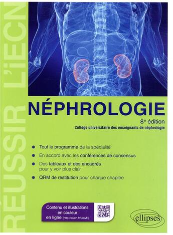 Couverture du livre « Néphrologie (8e édition) » de  aux éditions Ellipses