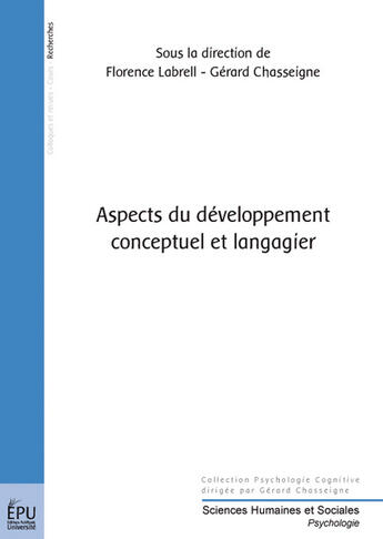 Couverture du livre « Aspects du développement conceptuel et langagier » de Labrell /Chasseigne aux éditions Publibook