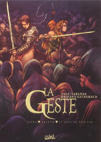 Couverture du livre « La geste des chevaliers dragons ; COFFRET VOL.1 ; T.1 A T.3 » de Ange et Philippe Briones et Alberto Varanda et Sylvain Guinebaud aux éditions Soleil