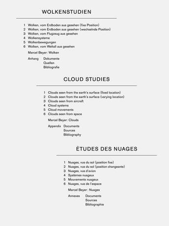 Couverture du livre « Etudes des nuages - cloud studies » de Volter Helmut aux éditions Spector Books