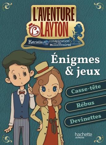 Couverture du livre « L'aventure layton - enigmes et jeux » de  aux éditions Hachette Jeunesse