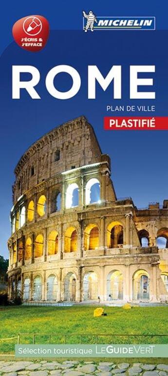 Couverture du livre « Rome - plan de ville plastifie » de Collectif Michelin aux éditions Michelin