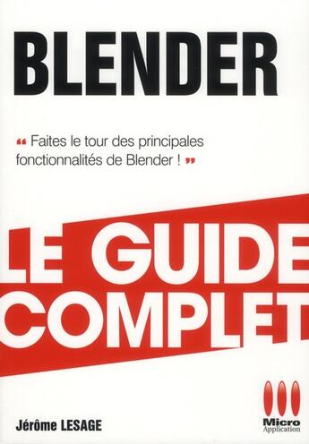 Couverture du livre « Blender » de Jerome Lesage aux éditions Micro Application