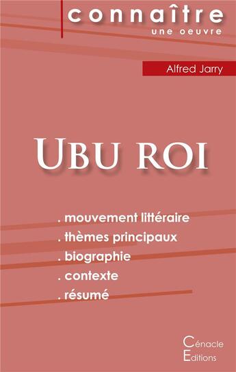 Couverture du livre « Ubu roi, de Alfred Jarry » de  aux éditions Editions Du Cenacle