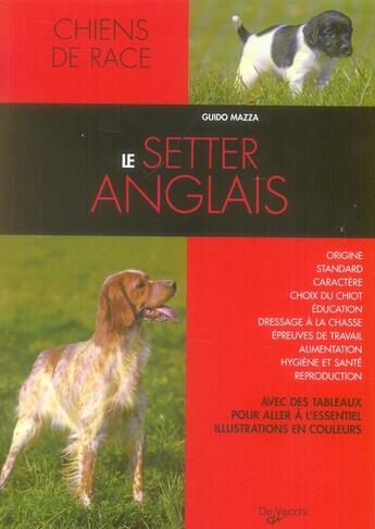 Couverture du livre « Le setter anglais » de Cattaneo aux éditions De Vecchi