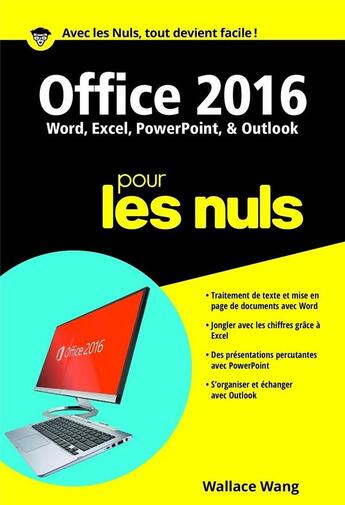Couverture du livre « Office 2016 pour les nuls » de Wallace Wang aux éditions First Interactive