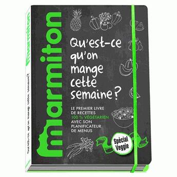 Couverture du livre « Marmiton menus veggie ; qu'est ce qu'on mange cette semaine ; spécial végétariens » de  aux éditions Play Bac