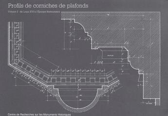 Couverture du livre « Profils de corniches de plafonds t.2 » de Hubert Beylier aux éditions Editions Du Patrimoine