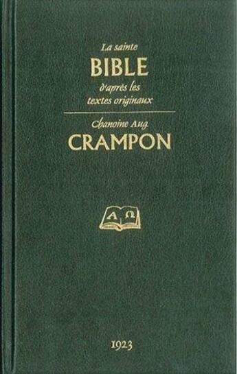 Couverture du livre « La sainte Bible, crampon » de  aux éditions Diffusion De La Fin Des Temps