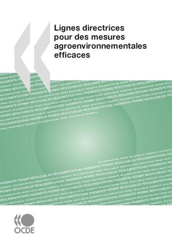 Couverture du livre « Lignes directrices pour des mesures agroenvironnementales efficaces » de  aux éditions Oecd