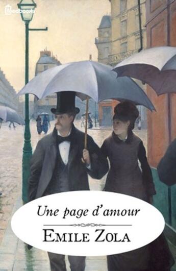 Couverture du livre « Une page d’amour » de Émile Zola aux éditions 
