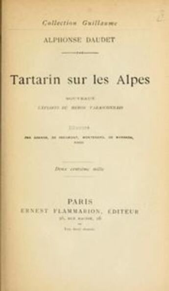 Couverture du livre « Tartarin sur les Alpes - Nouveaux exploits du héros tarasconnais » de Alphonse Daudet aux éditions 