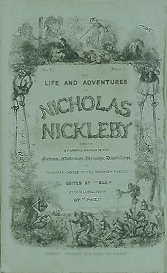 Couverture du livre « Vie et aventures de Nicolas Nickleby - Tome I » de Charles Dickens aux éditions 