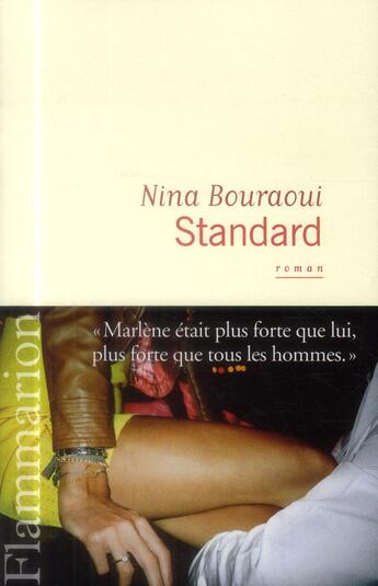 Couverture du livre « Standard » de Nina Bouraoui aux éditions Flammarion