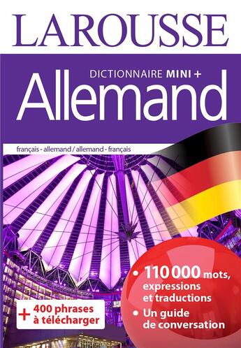 Couverture du livre « Dictionnaire mini plus allemand » de  aux éditions Larousse