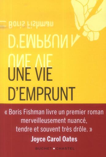 Couverture du livre « Une vie d'emprunt » de Boris Fishman aux éditions Buchet Chastel