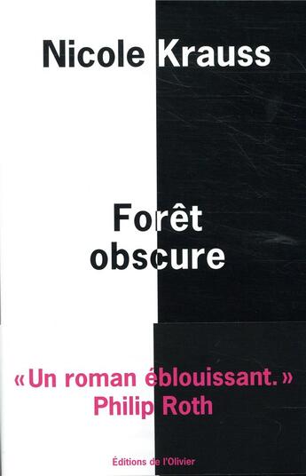Couverture du livre « Forêt obscure » de Nicole Krauss aux éditions Editions De L'olivier