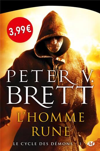 Couverture du livre « Le cycle de demons, t1 : l'homme rune » de Peter V. Brett aux éditions Milady Imaginaire