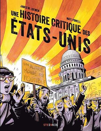 Couverture du livre « Une histoire critique des États-Unis » de Nate Powell et James W. Loewen aux éditions Steinkis