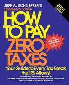 Couverture du livre « How to pay zero taxes 2001 (2001) » de Schnepper Jeff A. aux éditions Mcgraw-hill Education