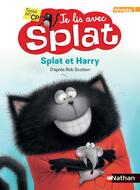 Couverture du livre « Je lis avec splat - niveau 1 - splat et harry » de Heyman/Eberz aux éditions Nathan