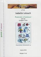 Couverture du livre « Poésie d'amour ; longue liste » de Isabelle Lelouch et Emmanuelle Ly aux éditions Rougier