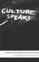 Couverture du livre « Culture Speaks » de Berryman Mere aux éditions Huia Nz Ltd