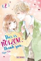 Couverture du livre « This is not love, thank you Tome 2 » de Nojin Yuki aux éditions Soleil
