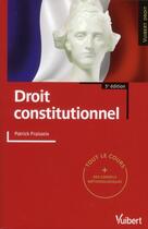 Couverture du livre « Droit constitutionnel (5e édition) » de Patrick Fraisseix aux éditions Vuibert