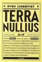 Couverture du livre « Terra nullius » de Sven Lindqvist aux éditions Les Arenes
