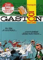 Couverture du livre « Gaston Hors-Série : 50 ans (1957-2007) » de Jidehem et Andre Franquin aux éditions Marsu Productions