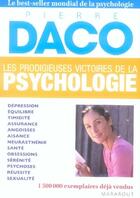 Couverture du livre « Les prodigieuses victoires de la psychologie » de Daco-P aux éditions Marabout