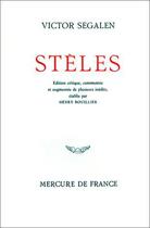 Couverture du livre « Stèles » de Victor Segalen aux éditions Mercure De France