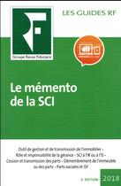 Couverture du livre « Le mémento de la SCI (5e édition) » de Collectif Groupe Revue Fiduciaire aux éditions Revue Fiduciaire