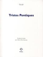 Couverture du livre « Tristes pontiques » de Ovide aux éditions P.o.l