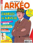 Couverture du livre « Arkeo junior n 287 charles de gaulle - septembre 2020 » de  aux éditions Arkeo Junior