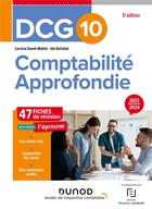 Couverture du livre « Dcg 10 - comptabilite approfondie - fiches 2023-2024 » de Ganet-Mattei aux éditions Dunod