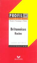 Couverture du livre « Britannicus, de Jean Racine » de Laurence Levy-Delpla aux éditions Hatier