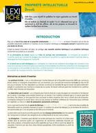 Couverture du livre « Propriété intellectuelle » de Michel Dupuis aux éditions Enrick B.